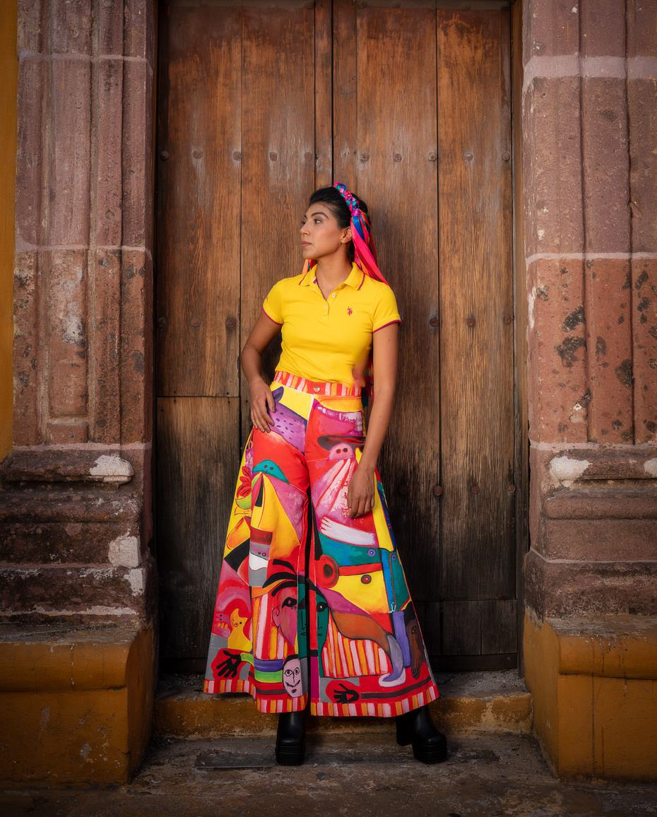 Pantalon Xochicalco Creacion Amarillo