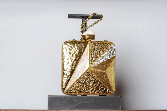 Bolsa Triangulos Dorada