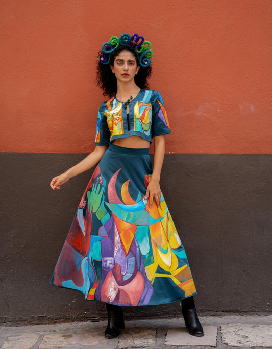 Bolero Verde Satin