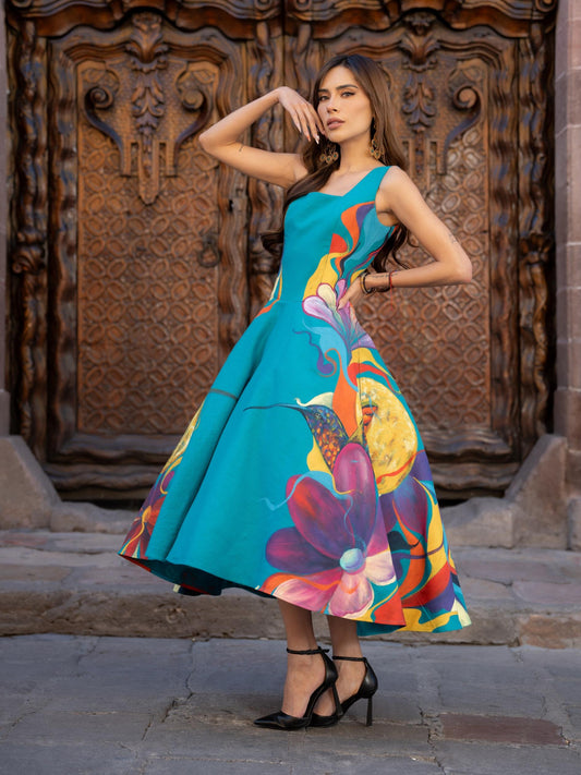 Vestido Cozumel Turquesa