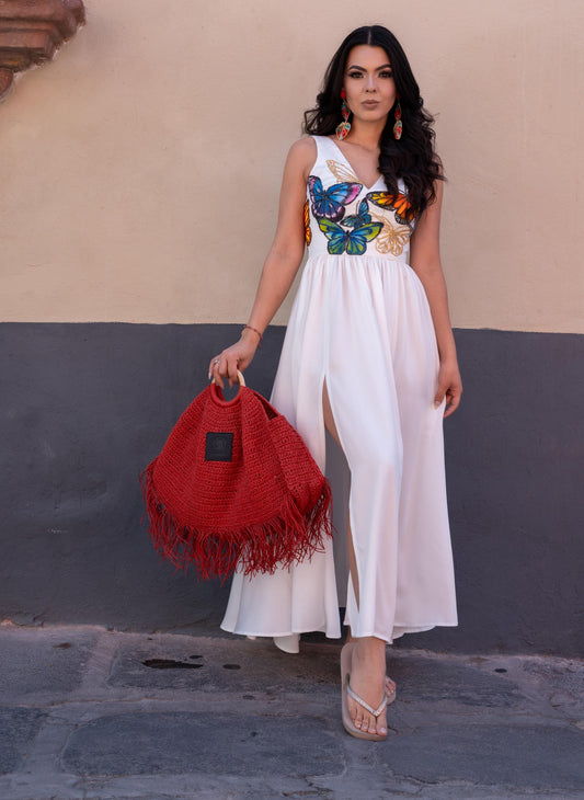 Vestido Malinalli Mariposas