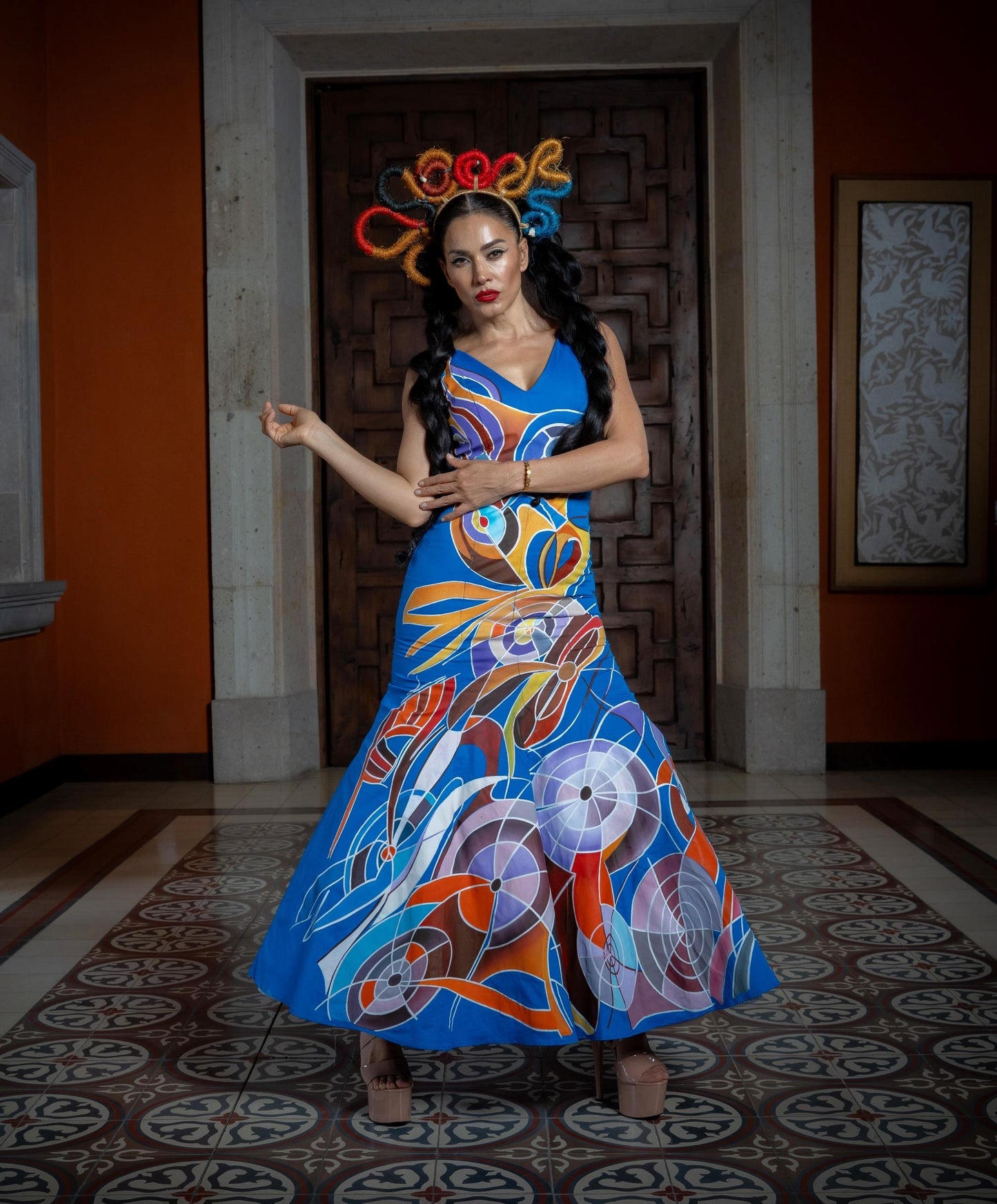 Vestido Mitla Azul
