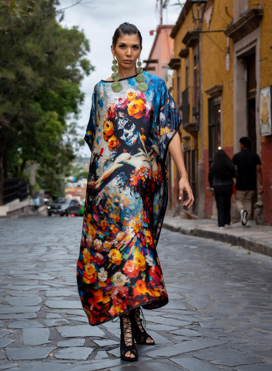 Vestido Seda Catrina
